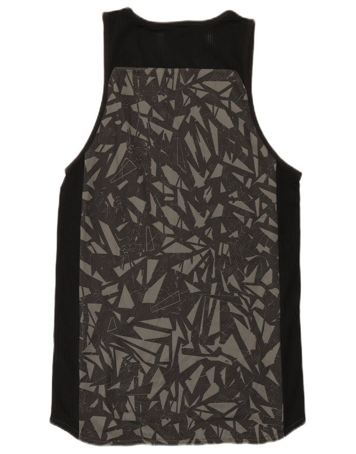 Adidas Herren Weste Top Small Schwarz Geometrisch Baumwolle
