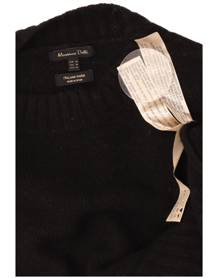 Massimo Dutti Rollkragenpullover für Damen, Gr. 14, mittelschwarz