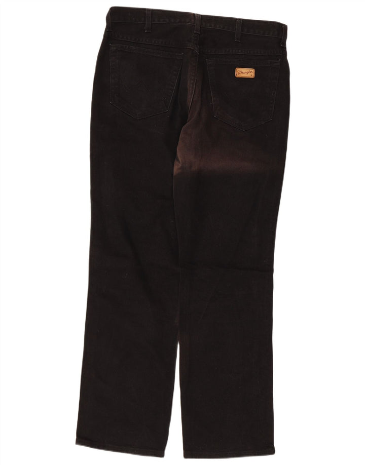 Wrangler Herren Texas Straight Jeans W34 L31 Schwarze Baumwolle