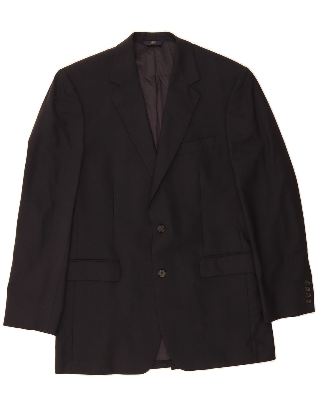 BROOKS BROTHERS Mens Longline 2 Button Blazer Jacket UK 40 Large Navy Blue Vintage Brooks Brothers and Second-Hand Brooks Brothers from Messina Hembry 