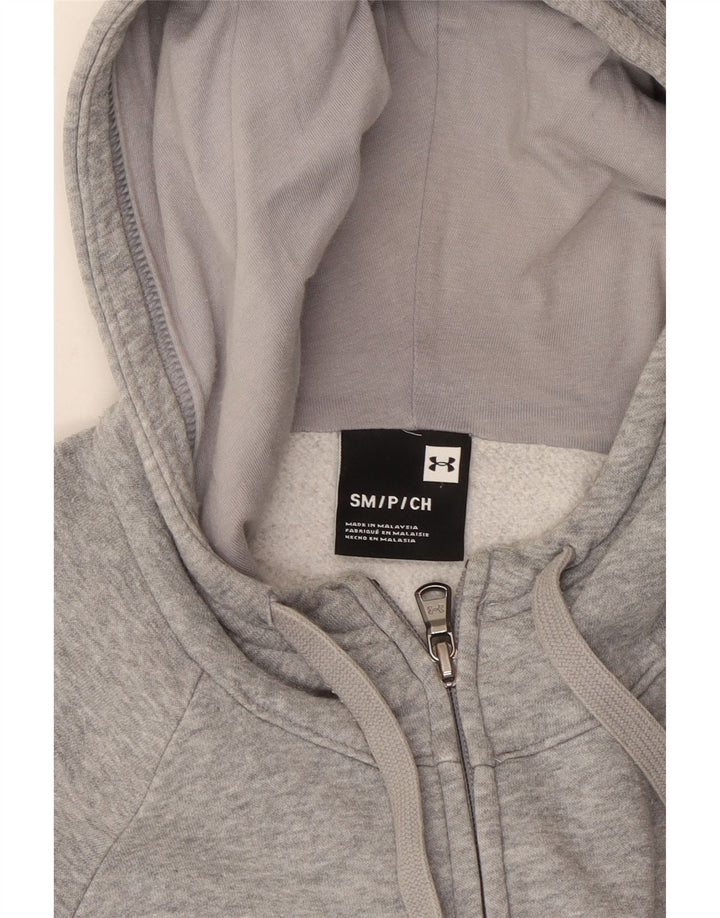 UNDER ARMOUR Herren-Kapuzenpullover mit Reißverschluss, Größe S, Grau