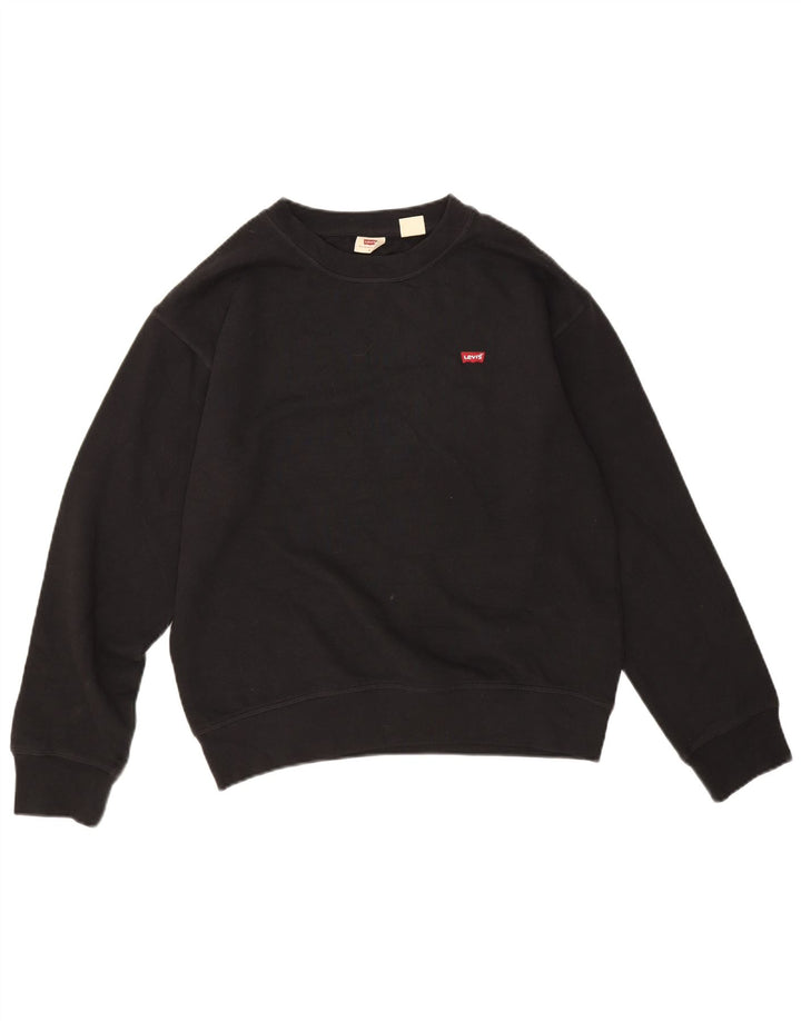 Levi's Damen-Sweatshirt in Übergröße, Größe S, Schwarz, Größe 10, Baumwolle