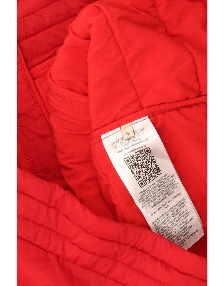 Guess Herren Wattierte Jacke UK 36 Small Rot Polyester Sport