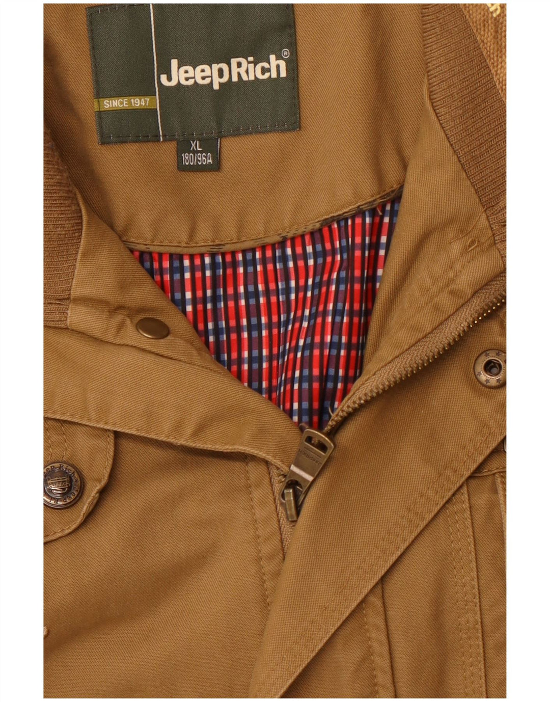 Jeep Rich Herren Militärjacke UK 42 XL Braun