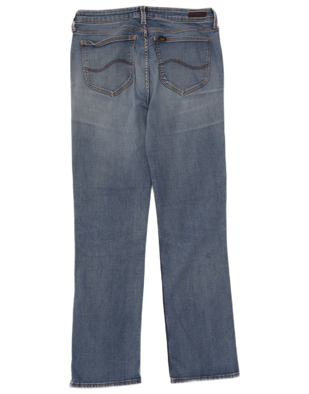 Lee Damen Marion Straight Jeans W31 L31 Blaue Baumwolle