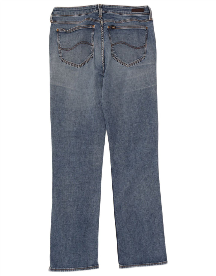 Lee Damen Marion Straight Jeans W31 L31 Blaue Baumwolle