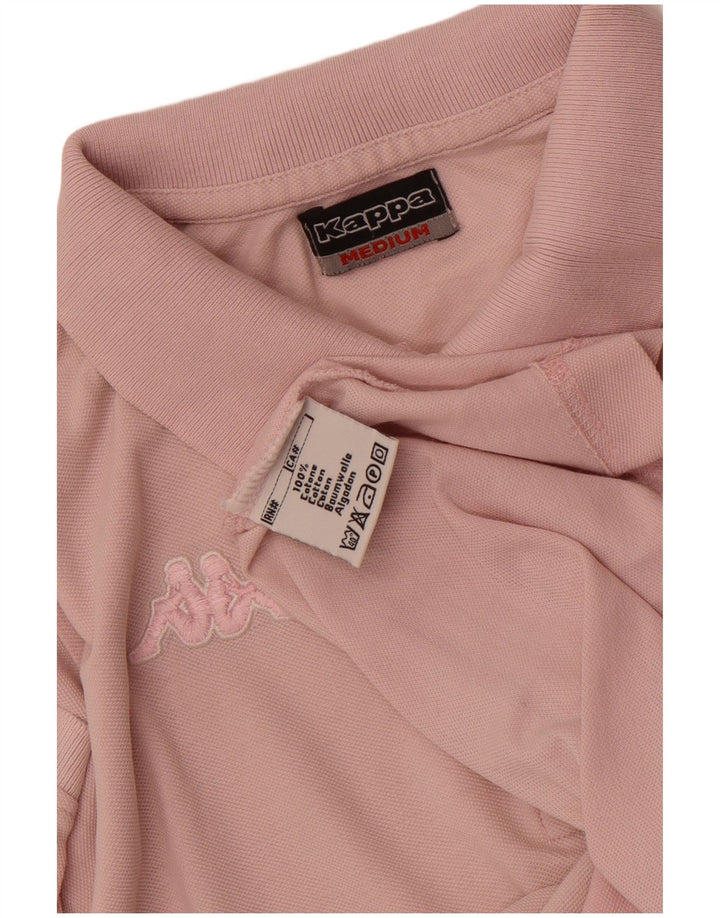 Kappa Damen Poloshirt UK 12 Mittelrosa Baumwolle
