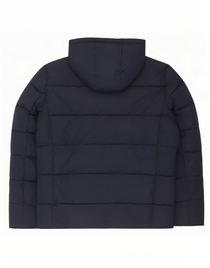 Superdry Herren-Kapuzenjacke, wattiert, UK 38, mittelmarineblau, Polyester