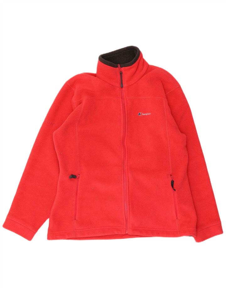 Berghaus Damen Fleecejacke UK 14 Large Rot Polyester