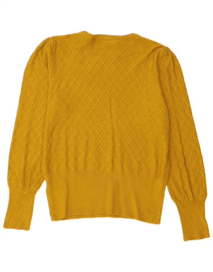 Marks & Spencer Damen-Pullover mit U-Boot-Ausschnitt, Gr. 12, Mittelgelb