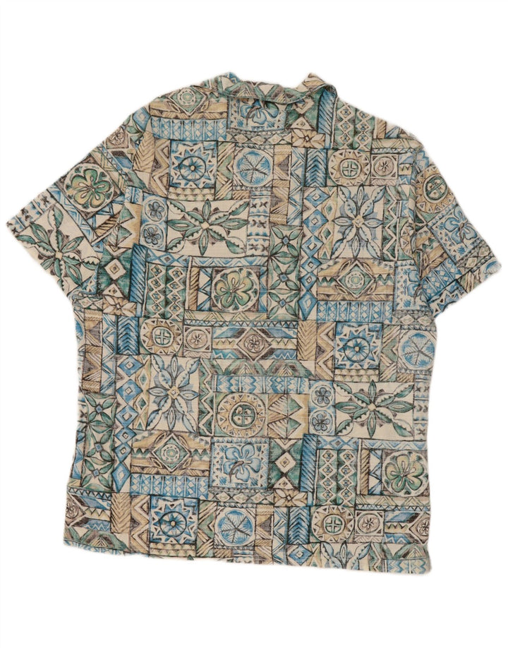 Rip Curl Herren Kurzarmhemd Mittelblau Patchwork