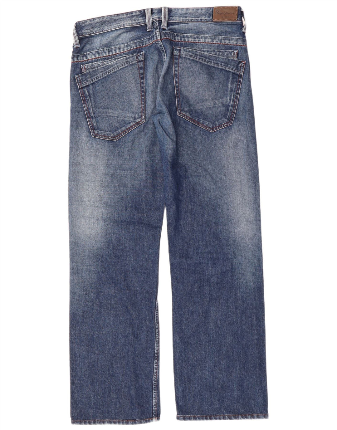 PEPE JEANS Herren Straight Jeans W33 L34 Blaue Baumwolle