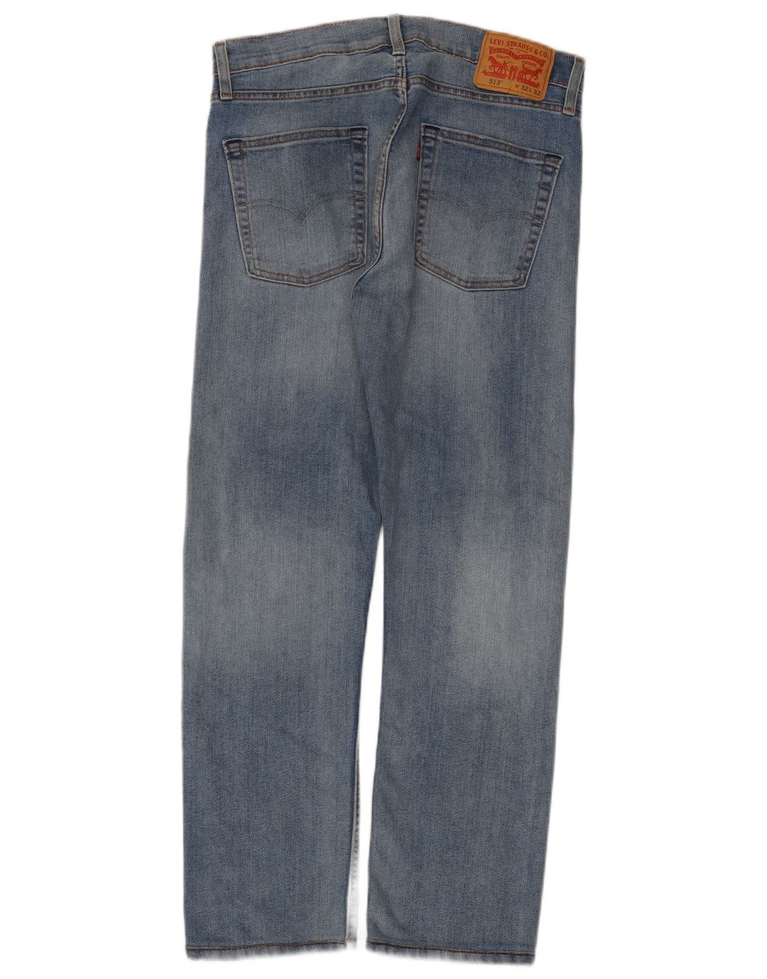 Levi's Herren 513 Straight Jeans W32 L28 Blaue Baumwolle