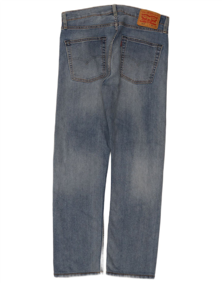 Levi's Herren 513 Straight Jeans W32 L28 Blaue Baumwolle