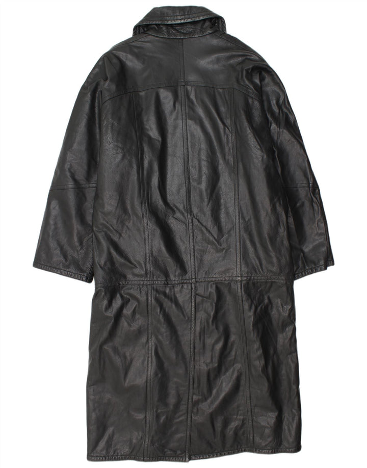 Vittorio Forti Herren Ledermantel IT 48 Medium Schwarz