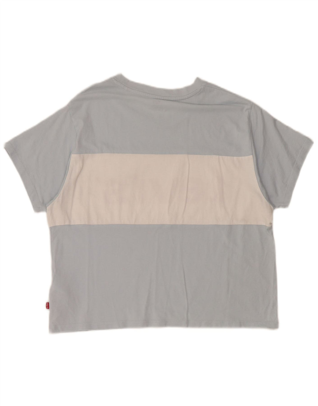 LEVI'S Damen-T-Shirt in Übergröße mit Grafik, UK 10, Größe S, Blau, Farbblock