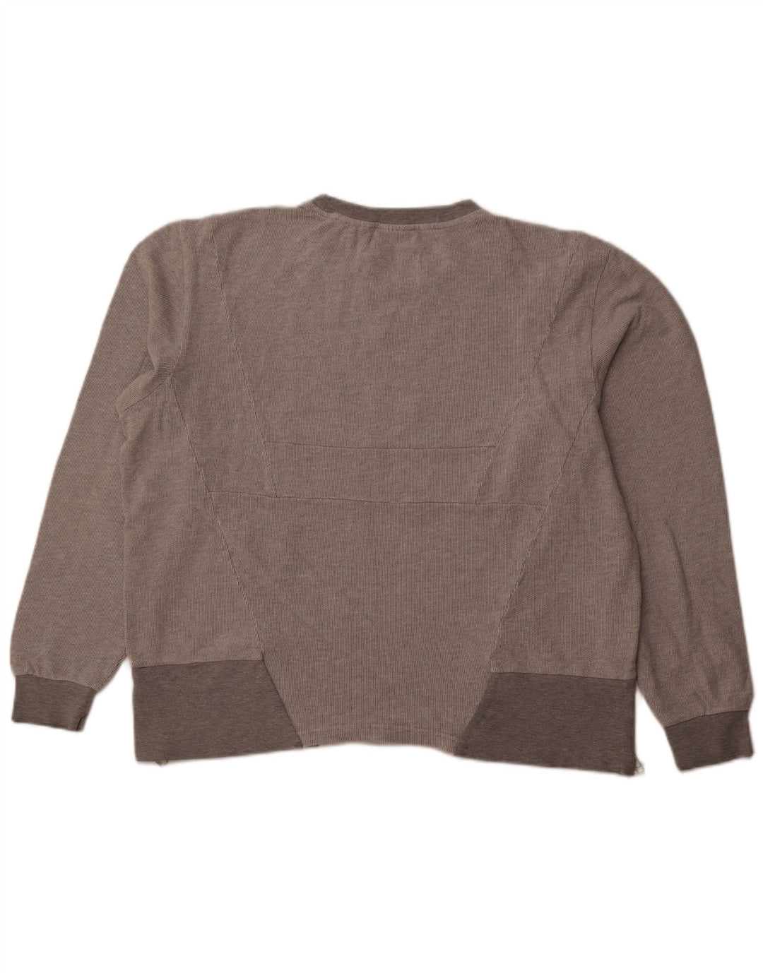 ADIDAS Damen Übergroßer Sweatshirt-Pullover UK 18 XL Graue Baumwolle