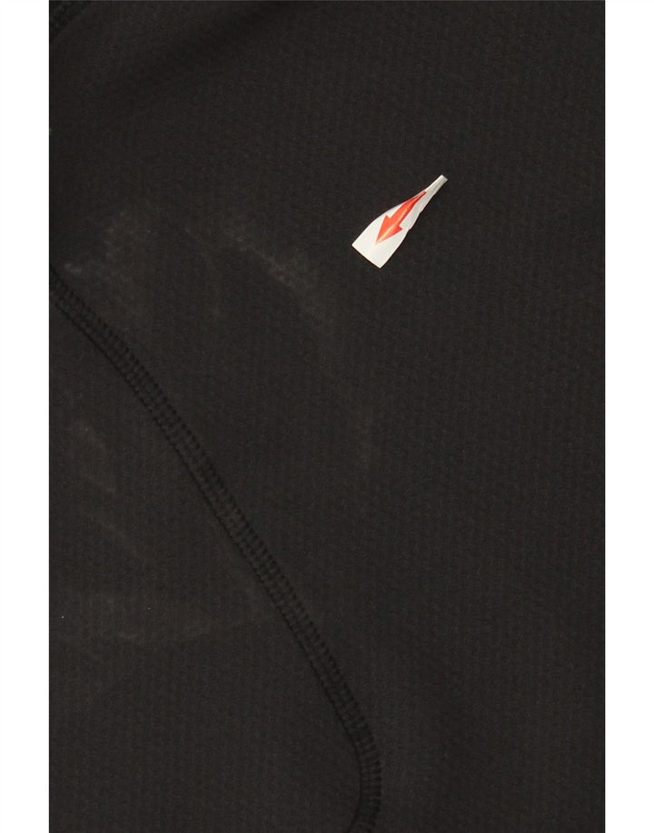 Nike Herren-Oberteil mit Reißverschluss, langärmlig, UK, Größe 42/44, Größe L, Schwarz, Polyester