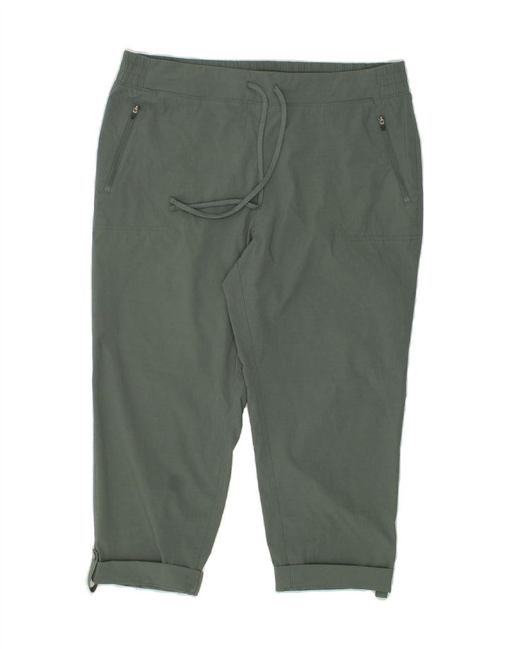 EDDIE BAUER Womens Tracksuit Trousers Large Khaki Nylon Vintage Eddie Bauer and Second-Hand Eddie Bauer from Messina Hembry 