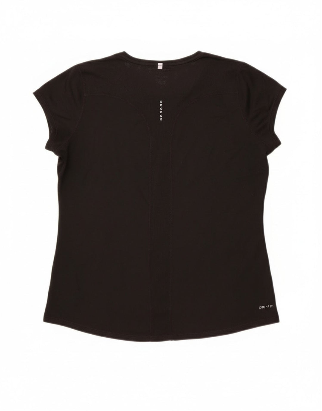 Nike Damen Dri Fit T-Shirt Top UK 18 XL Schwarz Polyester