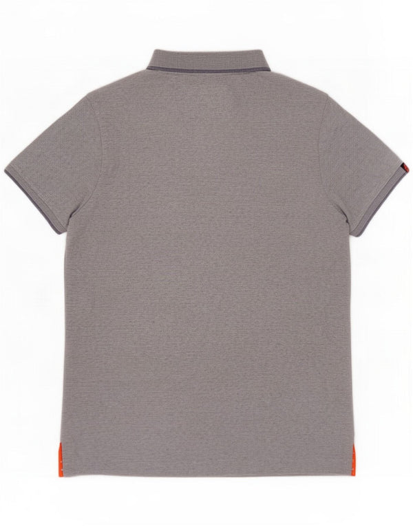 Superdry Herren-Poloshirt, groß, blau gestreift, Baumwolle