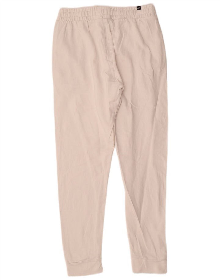 Puma Damen Trainingshose Jogger UK 14 Mittelweiße Baumwolle