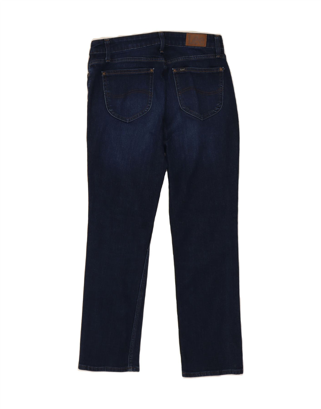 LEE Womens Mid Rise Straight Jeans US 8 Medium W30 L28 Blue Cotton Classic Vintage Lee and Second-Hand Lee from Messina Hembry 