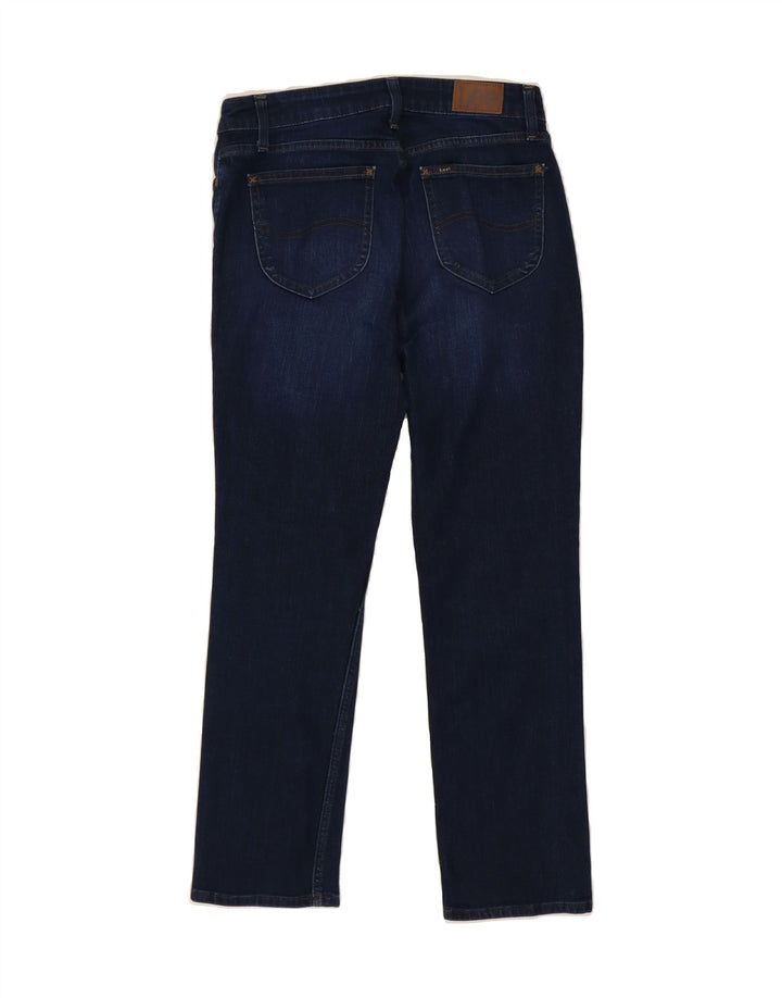 LEE Womens Mid Rise Straight Jeans US 8 Medium W30 L28 Blue Cotton Classic Vintage Lee and Second-Hand Lee from Messina Hembry 