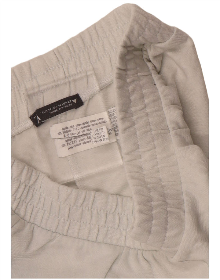 Zara Damen-Trainingshose, UK-Größe 12, mittelweiße Baumwolle