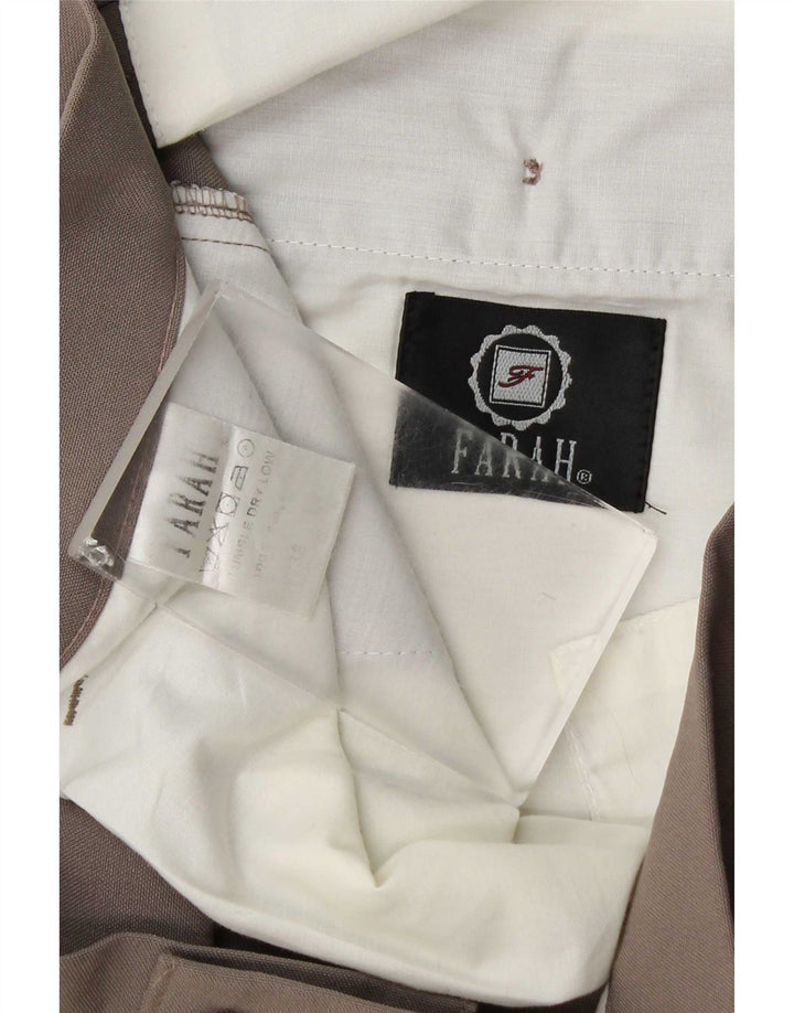 Farah Herren Tapered Chino-Hose W38 L27 Braunes Polyester
