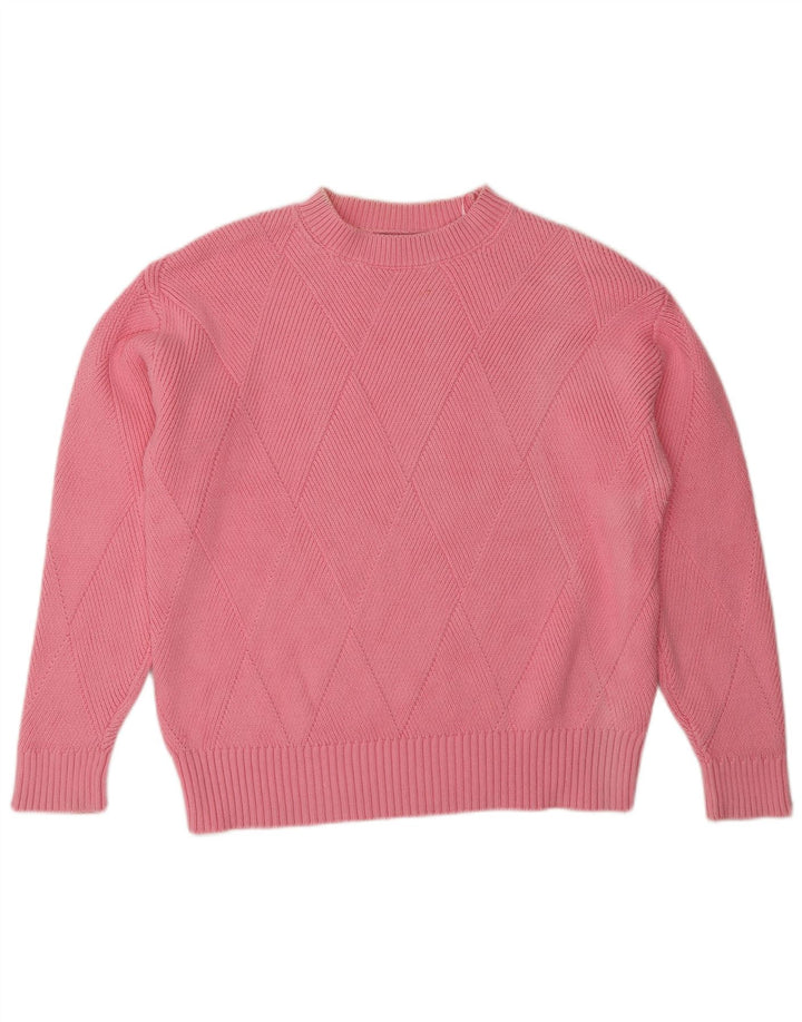 Marks & Spencer Damen-Pullover mit Rundhalsausschnitt, Gr. 14, Mittelrosa