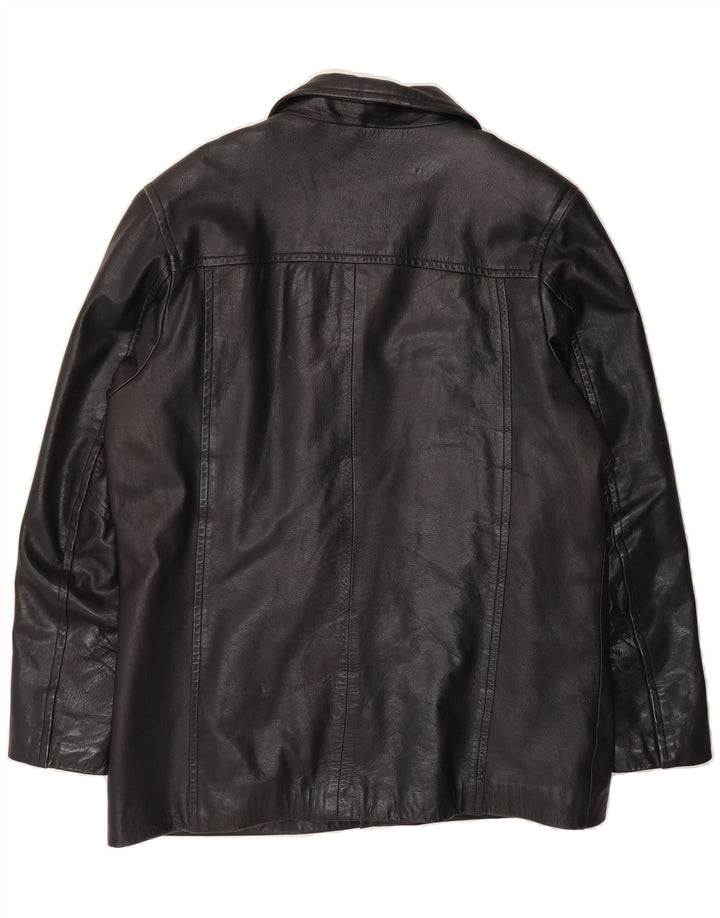 AVIATRIX Mens Leather Jacket UK 44 2XL Black Leather Vintage Aviatrix and Second-Hand Aviatrix from Messina Hembry 