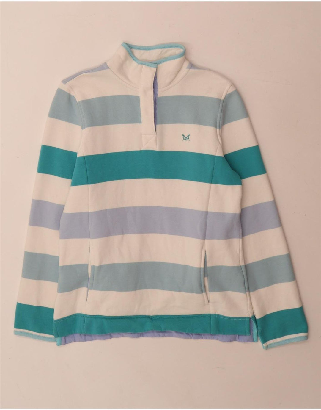 Crew Clothing Damen-Sweatshirt-Pullover, Gr. 8, klein, mehrfarbig, gestreift
