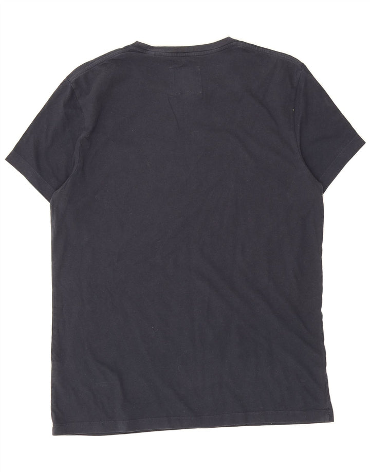 JACK WILLS Mens Graphic T-Shirt Top Small Navy Blue Cotton Vintage Jack Wills and Second-Hand Jack Wills from Messina Hembry 