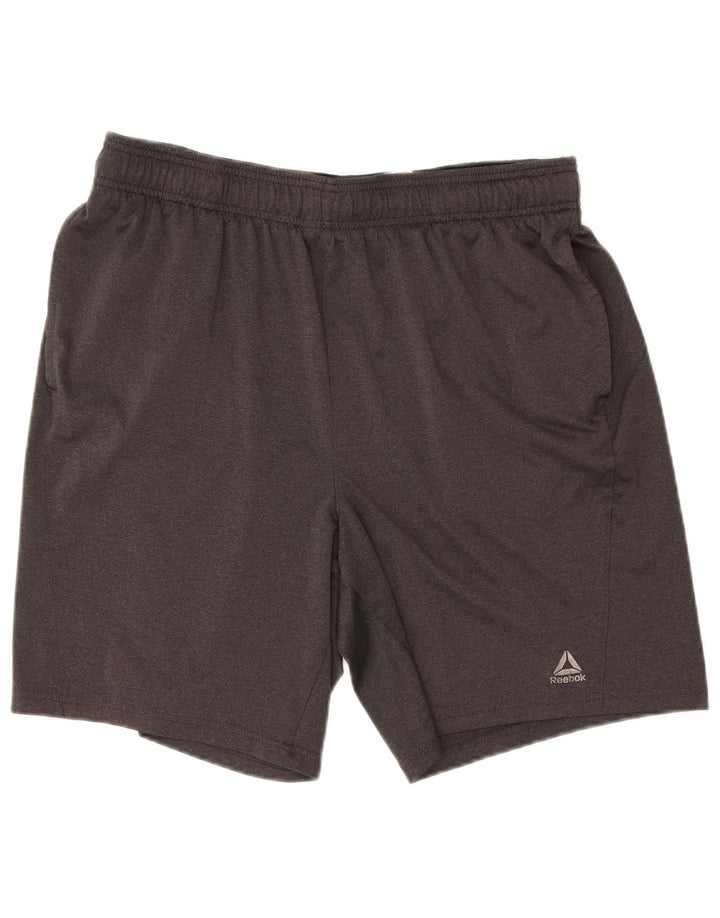 Reebok Herren Sport Shorts Large Grau Polyester