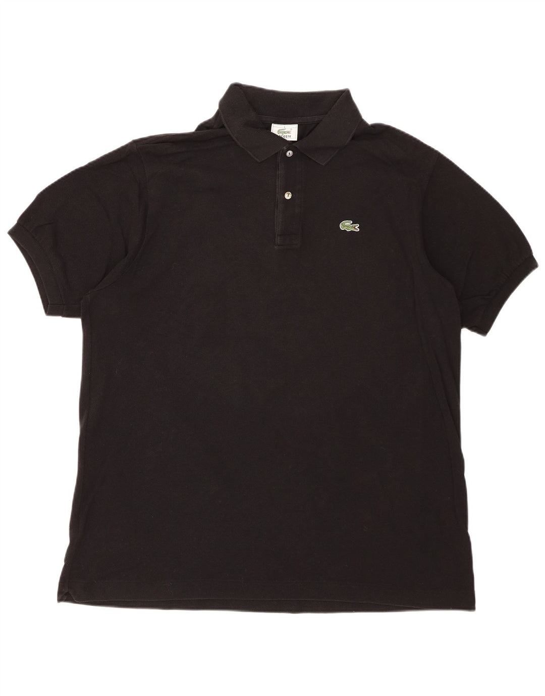LACOSTE Herren-Poloshirt, Größe 6 XL, schwarze Baumwolle