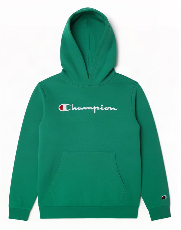 Champion Mädchen-Kapuzenpullover mit Grafik, 13–14 Jahre, XL, grüne Baumwolle
