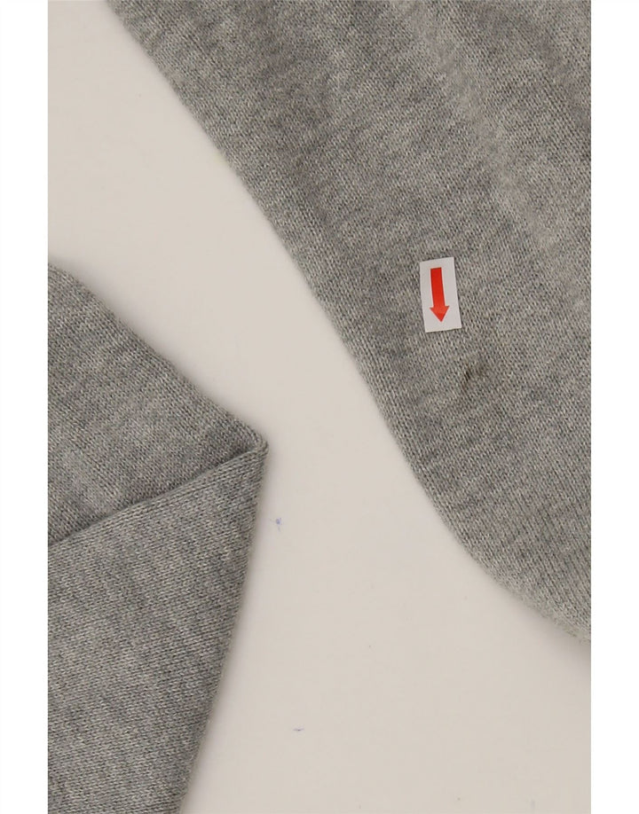 TOMMY HILFIGER Mens Zip Neck Jumper Sweater Large Grey Cotton Vintage Tommy Hilfiger and Second-Hand Tommy Hilfiger from Messina Hembry 
