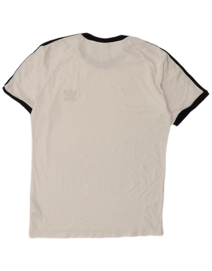 Adidas Herren T-Shirt Top Large Weiß Baumwolle