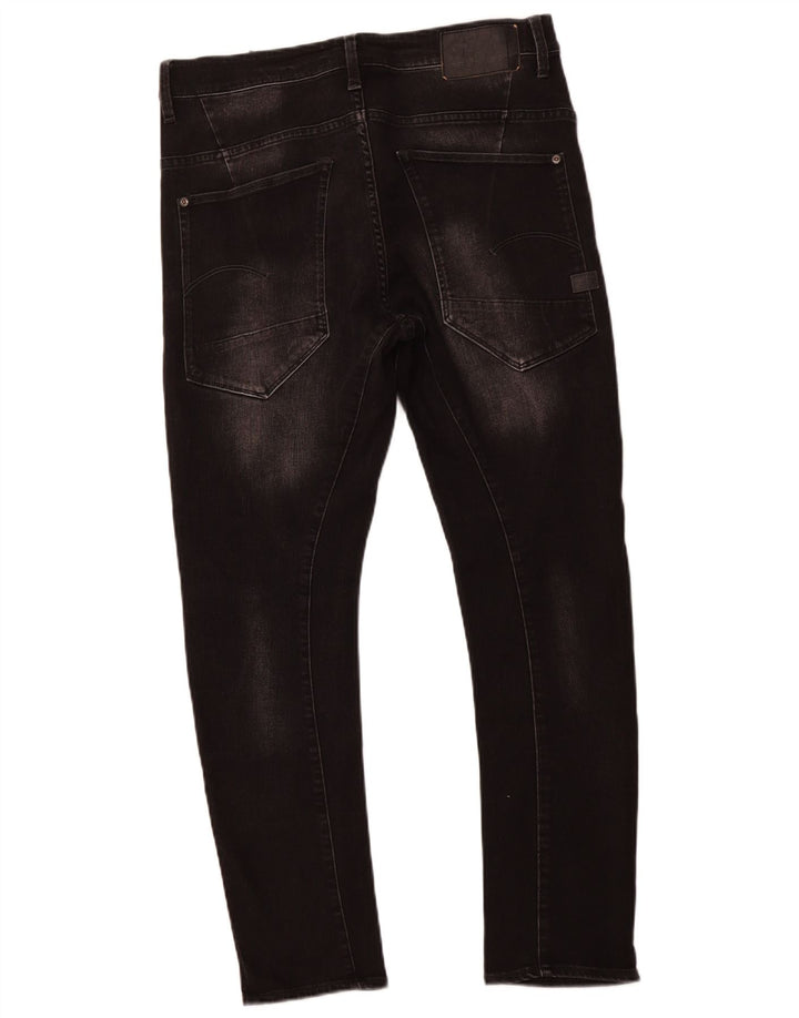 G-STAR Damen Slim Jeans W33 L28 Schwarze Baumwolle