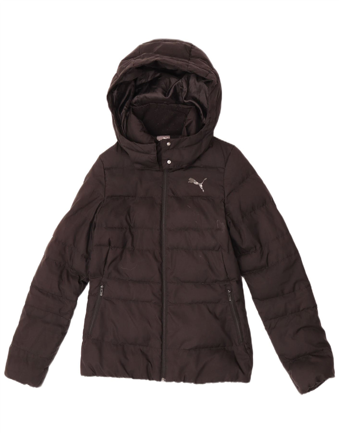 Puma Damen Kapuzenjacke, wattiert, Größe S, Größe S, Schwarz, Polyester