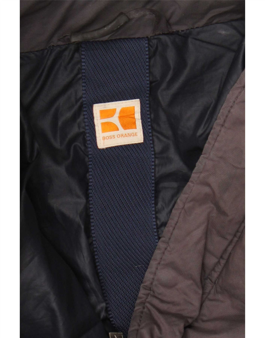Hugo Boss gepolsterte Herrenjacke mit Kapuze, UK 38, mittelbraun