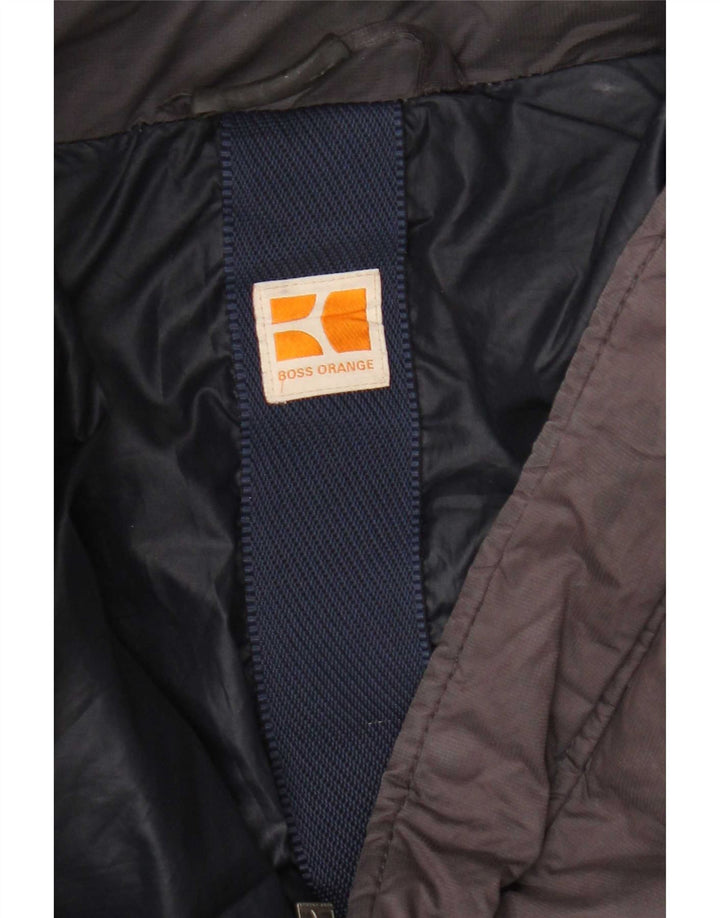 Hugo Boss gepolsterte Herrenjacke mit Kapuze, UK 38, mittelbraun
