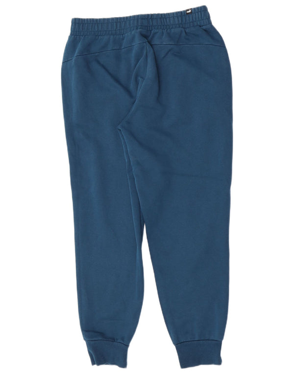 Puma Mens Tracksuit Trousers Joggers Large Blue Cotton
