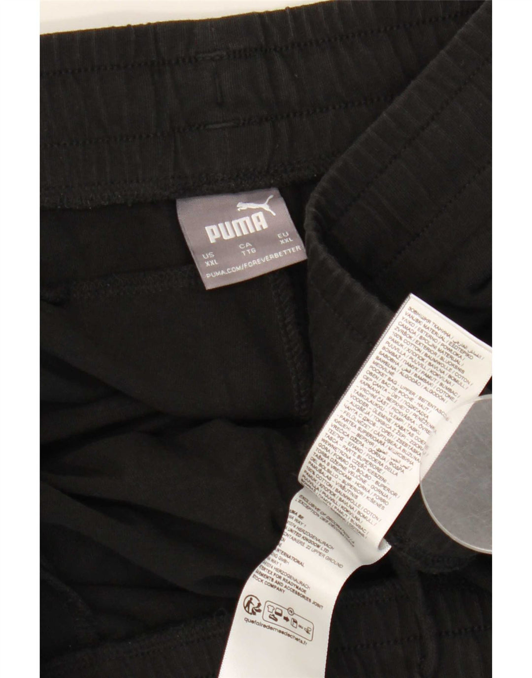 Puma Herren Sport Shorts 2XL Schwarz Baumwolle