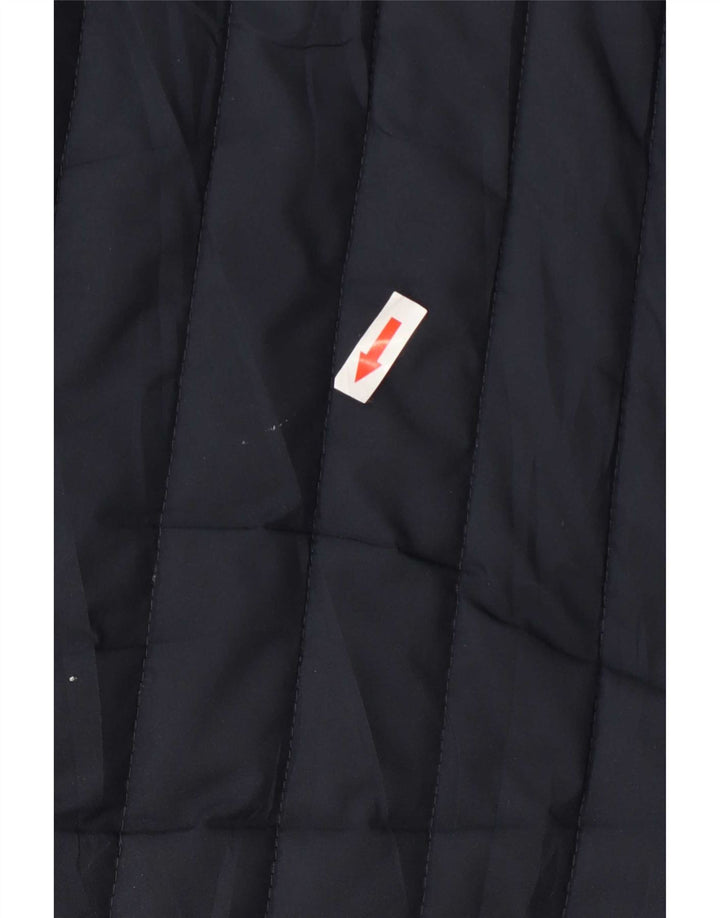 Adidas Damen Wattierte Jacke UK 10 Small Marineblau Polyester