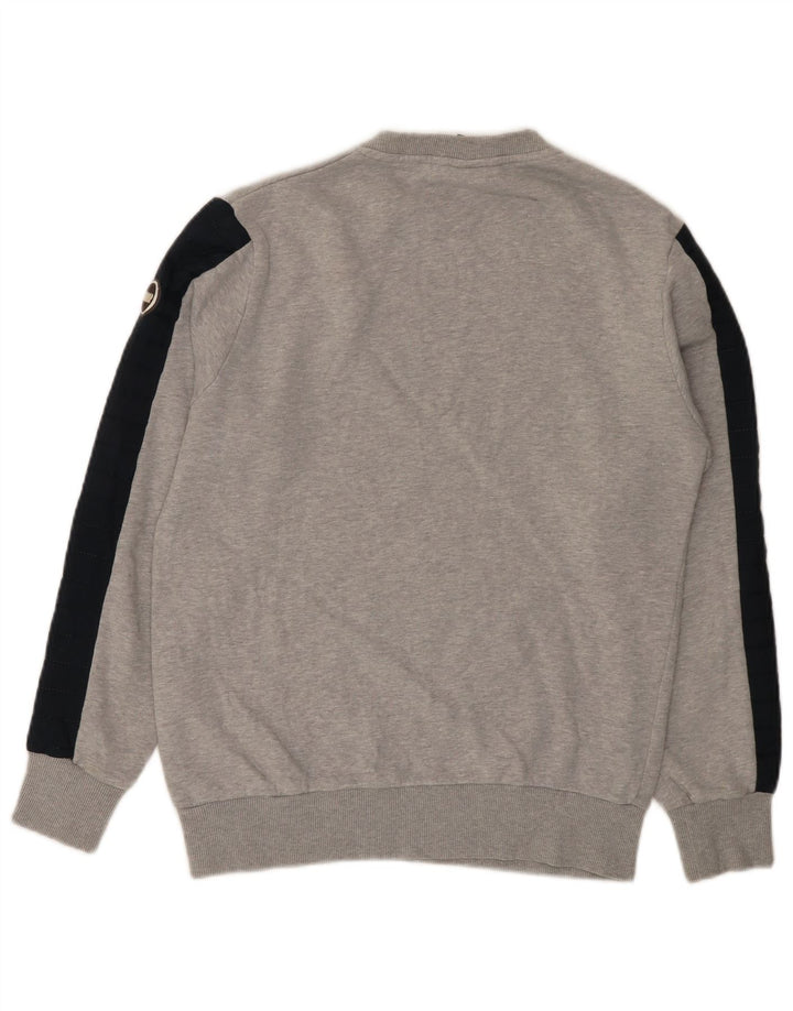 COLMAR Herren-Sweatshirt, Pullover, Größe S, Grau, Colourblock-Baumwolle