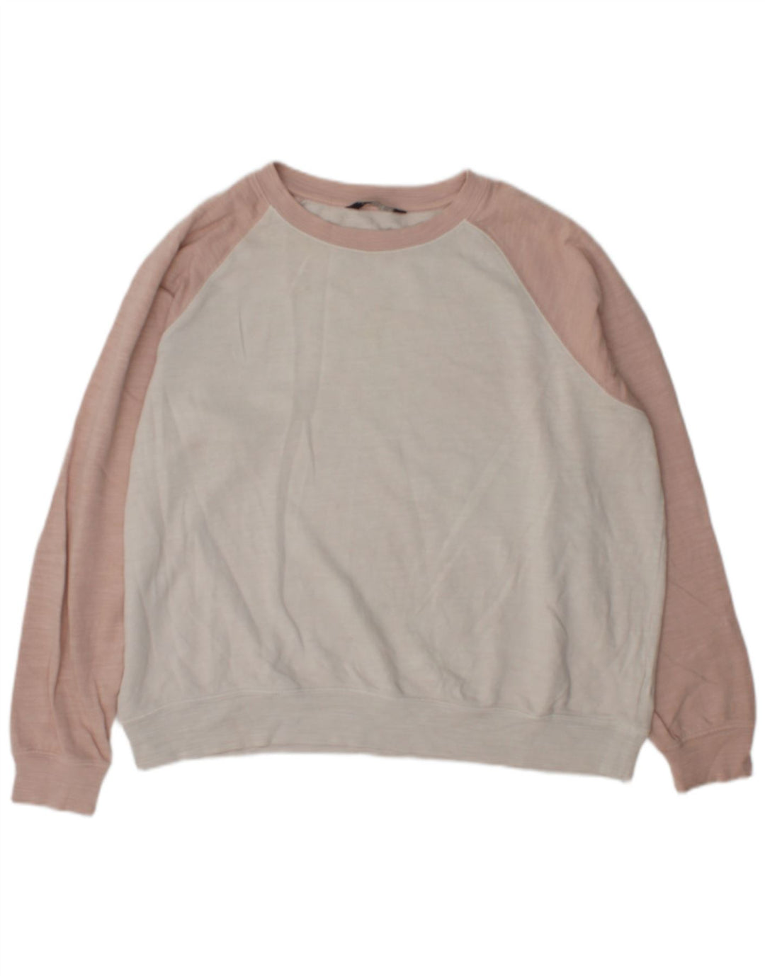 Marks & Spencer Damen-Sweatshirt-Pullover UK 16 Large Off White Colourblock