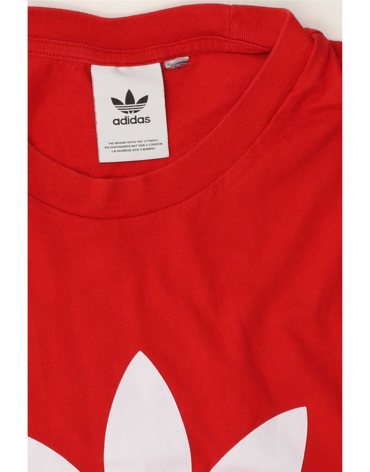 Adidas Herren Regular Graphic T-Shirt Top Large Rot