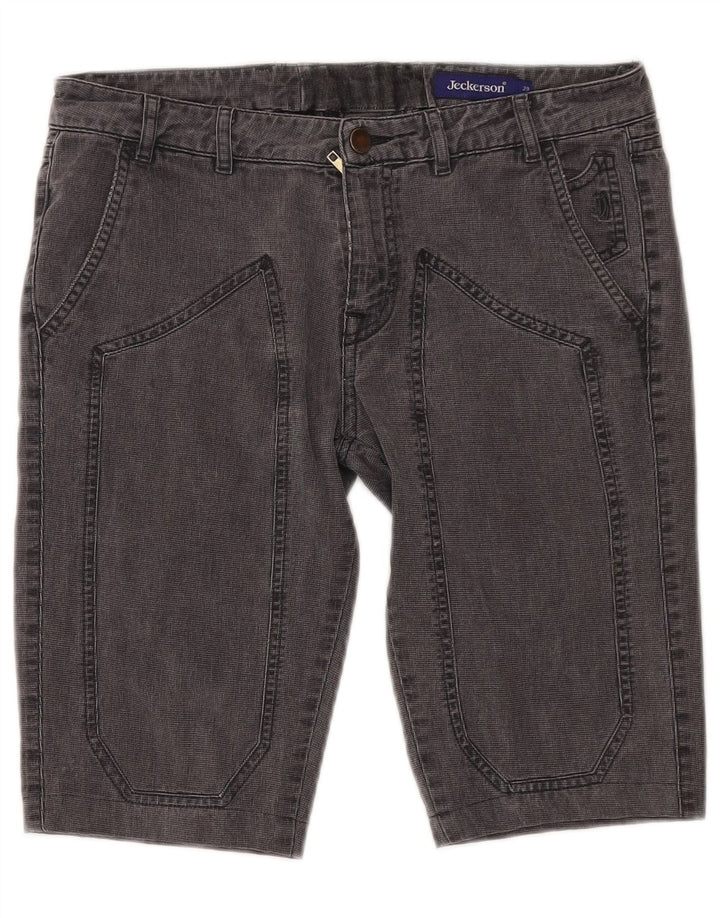 JECKERSON Herren Chinoshorts W29 Mittelschwarze Baumwolle